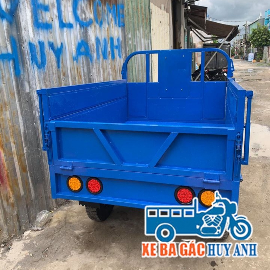 Xe Ba Bánh Có Ben 2 Cầu Mạnh Máy Thái 200cc Phuộc 60Li Thắng Lớn Đèn Ô Tô